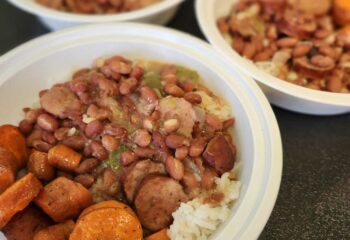 Red Beans and Rice with Roasted Carrots