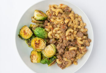 Hamburger Pasta with Brussels