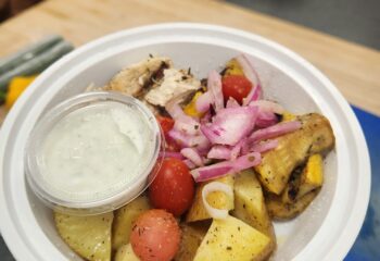Mediterranean Chicken Bowl with Tztatziki