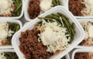 Lasagna Pasta with Roasted Green Beans