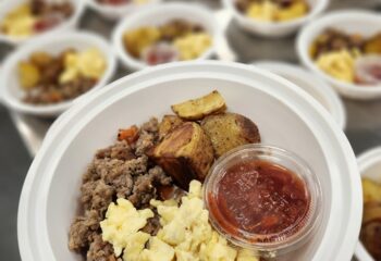 Breakfast Egg and Sausage Bowl