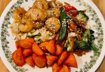 LENT SPECIAL! Shrimp Stir Fry with Honey Ginger Carrots