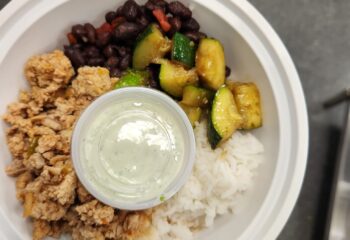 Loaded Taco Bowl with Jalapeno Cilantro Lime Sauce