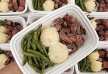 Steak and Garlic Mashed Potatoes